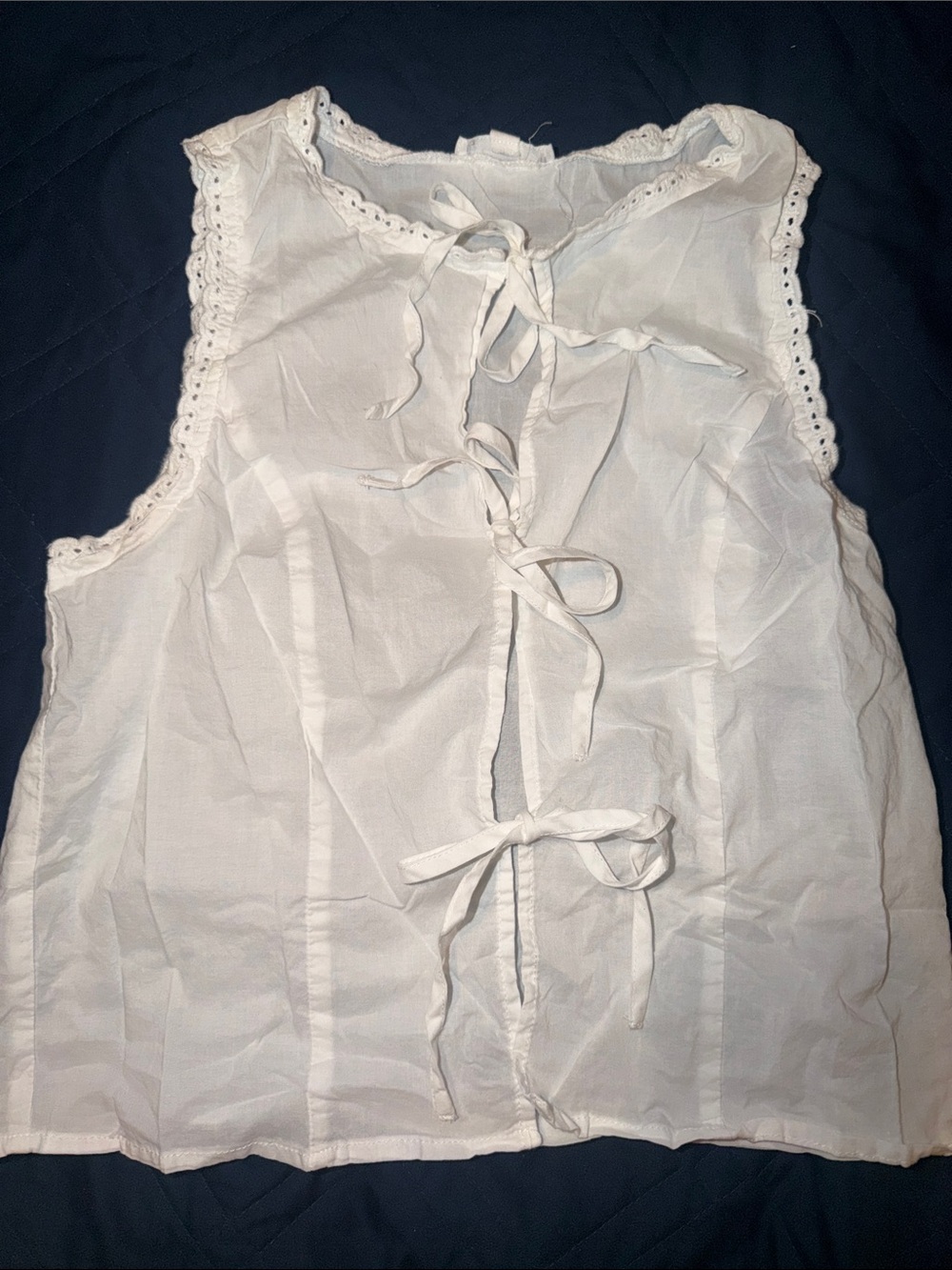 Marshalls White Tie-Back Cotton Camisole